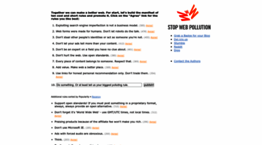 stopwebpollution.org