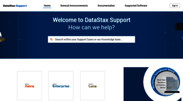 support.datastax.com