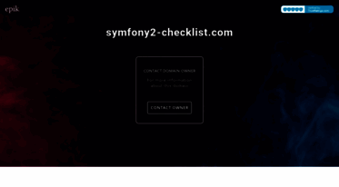 symfony2-checklist.com