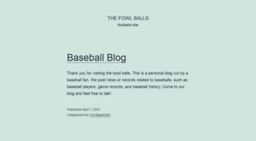 thefowlballs.com