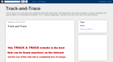 track-and-trace.blogspot.com