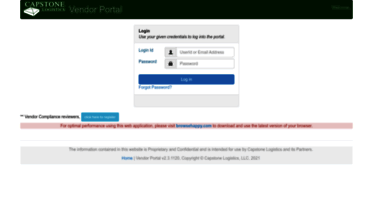 vendors.capstonelogistics.com