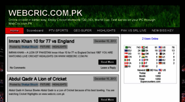 webcric.com.pk