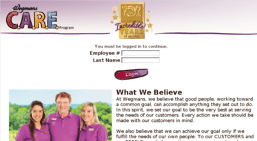 wegmansyearsofservice.com