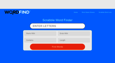 word finder scramble